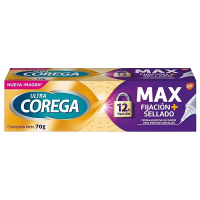 COREGA CREMA ADHESIVA ULTRA MAX FIJADO+SELLADO 70G DET.1