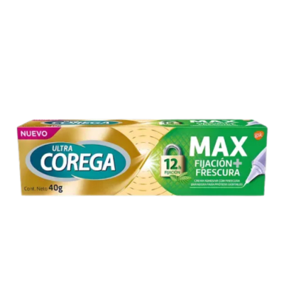 COREGA CREMA ADHESIVA ULTRA MAX FIJACION+ FRESCURA 40G DET.1