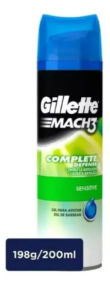 GILLETTE GEL DE AFEITAR MACH 3 COMPLETE DEFENSE 200 ML1