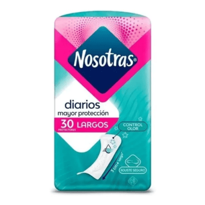 NOSOTRAS PROTECTOR DIARIO LARGO TELA SUAVE 30 UN.1