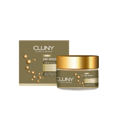 CLUNY CREMA HIDRATANTE 24K GOLD DÍA ANTIEDAD 50ML1