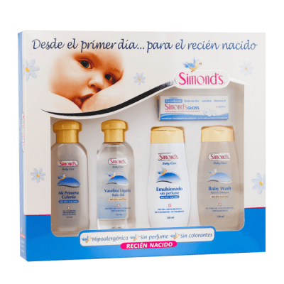 EST.SIMONDS COLONIA + VASELINA LÍQUIDA + EMULSIONADO +BABY WASH + POMADA COCEDURAS DET.1