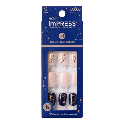 IMPRESS ZODIAC COLLECTION LEO 30 NAILS SHORT1