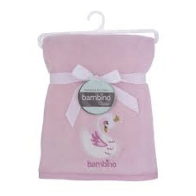 BAMBINO FRAZADA ROSADA SUAVECITA 100% POLIESTER VARIEDADES  DET.1