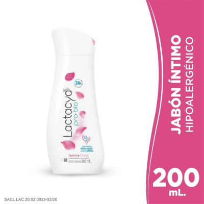 LACTACYD PRO-BIO JABÓN LÍQUIDO 200 ML DET.1