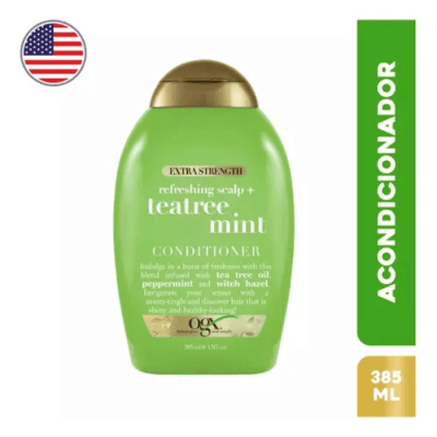 ORGANIX ACONDICIONADOR TEA TREE MINT 385 ML DET.1