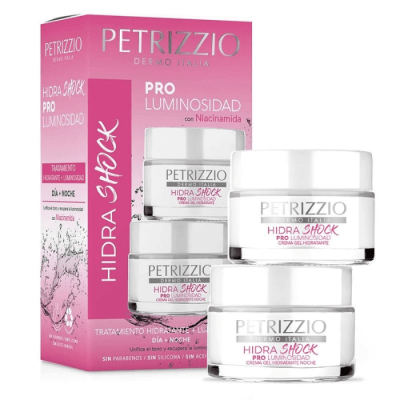 PETRIZZIO PACK HIDRA SHOCK PRO LUMINOSIDAD AM/PM DET.1