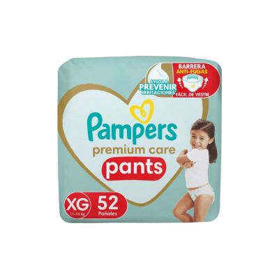 PAMPERS PREMIUM PANTS TALLA XG 52U1