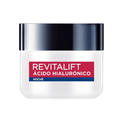 LOREAL REVITALIFT CREMA ÁCIDO HIALURÓNICO CREMA NOCHE 50 ML DET.1