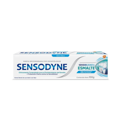 SENSODYNE PASTA DENTAL SENSIBILIDAD Y ESMALTE 100 GRS DET.1