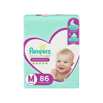 PAMPERS PREMIUM CARE TALLA M 86U1