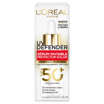LOREAL UV DEFENDER SÉRUM INVISIBLE PROTECTOR SOLAR 30 ML DET.1