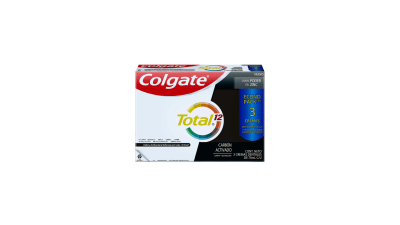 PACK COLGATE  TOTAL 12 CARBÓN ACTIVADO 3X 75 ML1