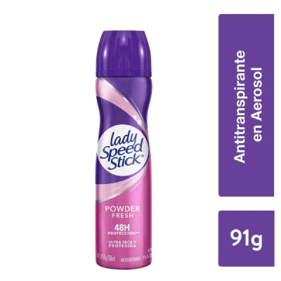 LADY SPEED STICK DESODORANTE SPRAY POWDER FRESH 48H 91 G1