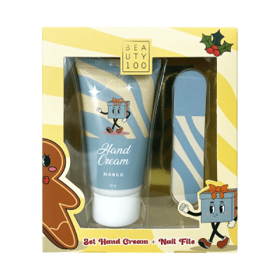 BEAUTY 100 SET CREMA DE MANOS 50 ML + LIMA NAVIDAD1