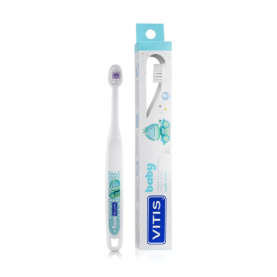 VITIS Baby Cepillo Dental Extra Suave de Encías y Primeros Dientes +0 Años1