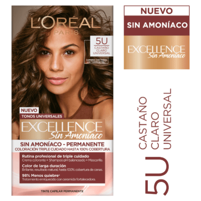 L'ORÉAL PARIS Excellence Sin Amoníaco N.º 5U Castaño Claro Universal1