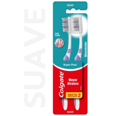 COLGATE SUPER FLEXI PACK 2 CEPILLOS DE DIENTES1