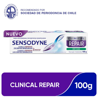 SENSODYNE CLINICAL REPAIR DEEP CLEAN CREMA DENTAL 100 G DET.1