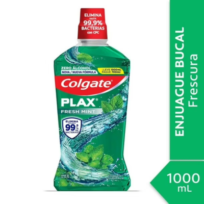 COLGATE PLAX FRESH MINT ENJUAGUE BUCAL 1 L DET.1