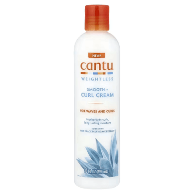CANTU WEIGHTLESS SMOOTH + CURL CREAM PARA ONDAS Y RIZOS1