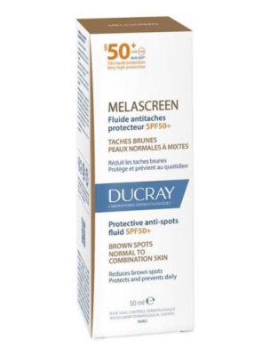 DUCRAY MELASCREEN SPF 50+ FLUIDO ANTI-MANCHAS 50ML  DET.1