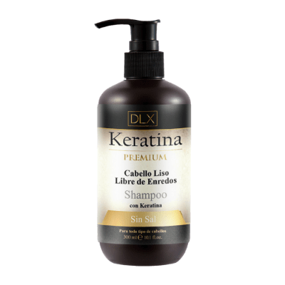 DELUXE SHAMPOO KERATINA PREMIUM CABELLO LISO S/SAL 200 ML.1