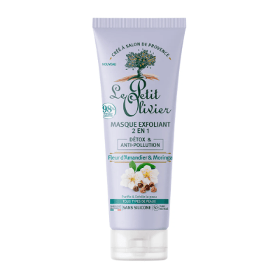 LE PETIT OLIVIER MASCARILLA FACIAL EXFOLIANTE 2 EN 1 DÉTOX ANTI-CONTAMINACIÓN 2 EN 1 75 ML.1