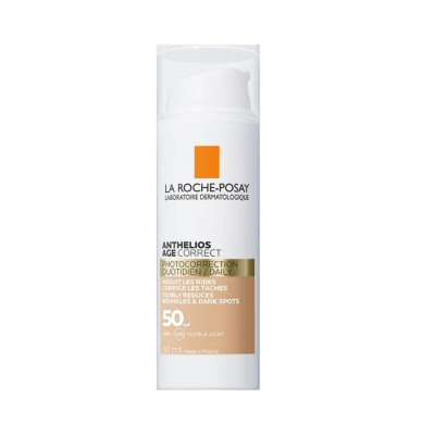 LA ROCHE POSAY ANTHELIOS AGE CORRECT FOTOPROTECION GEL CREMA COLOR SPF50 50ML DET.1