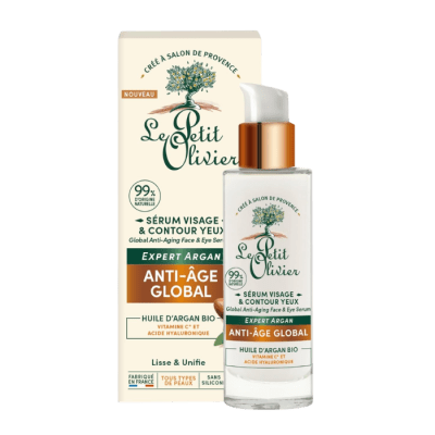 LE PETIT OLIVIER SÉRUM Y CONTORNO OJO ANTIEDAD FACIAL ARGAN 30 ML1