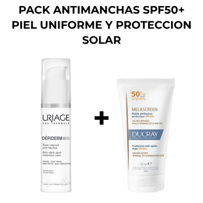 PACK ANTIMANCHAS SPF50+ PIEL UNIFORME Y PROTECCIÓN SOLAR1