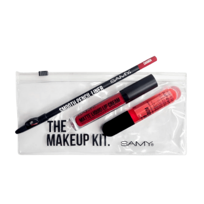 PACK SAMY RUTINA LABIOS SÉRUM + DELINEADOR + LIPSTICK ROJO1