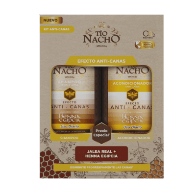 TIO NACHO PACK SHAMPOO ANTI CANAS 415ML + ACONDICIONADOR 415ML1