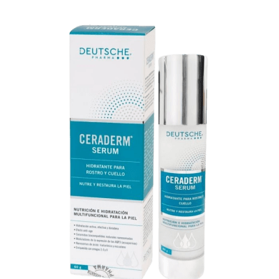 CERADERM SERUM HIDRATANTE PARA ROSTRO Y CUELLO 60G DET.1