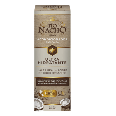 TIO NACHO ANTI-CAÍDA ACONDICIONADOR JALEA REAL + ACEITE DE COCO 415 ML DET.1