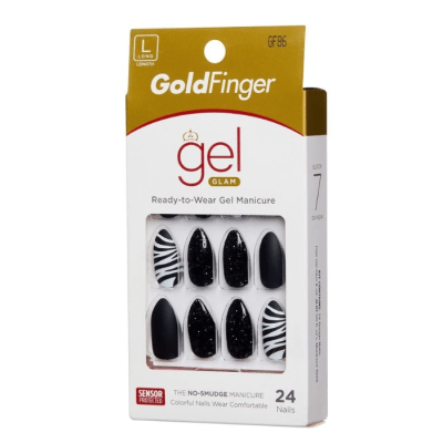 KISS GOLDFINGER GEL GLAM ZEBRA DET.1