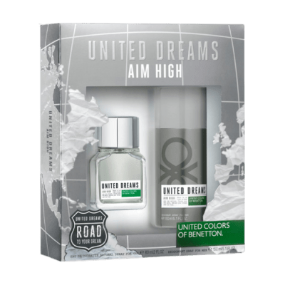 ESTUCHE BENETTON AIM HIGH EDT60ML + DEODORANT 150ML DET.1
