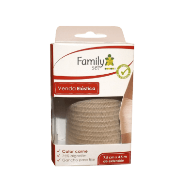VENDA ELÁSTICA COLOR PIEL 10CM X 4,5CM DE EXTENSIÓN FAMILY SET1