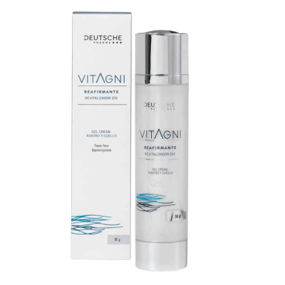DEUTSCHE VITAGNI REAFIRMANTE REVITALIZADOR DIA GEL CREAM ROSTRO Y CUELLO 50G1