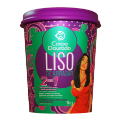 CORPO DOURADO CREMA CAPILAR DE LISO DE ARRASAR 1000ML