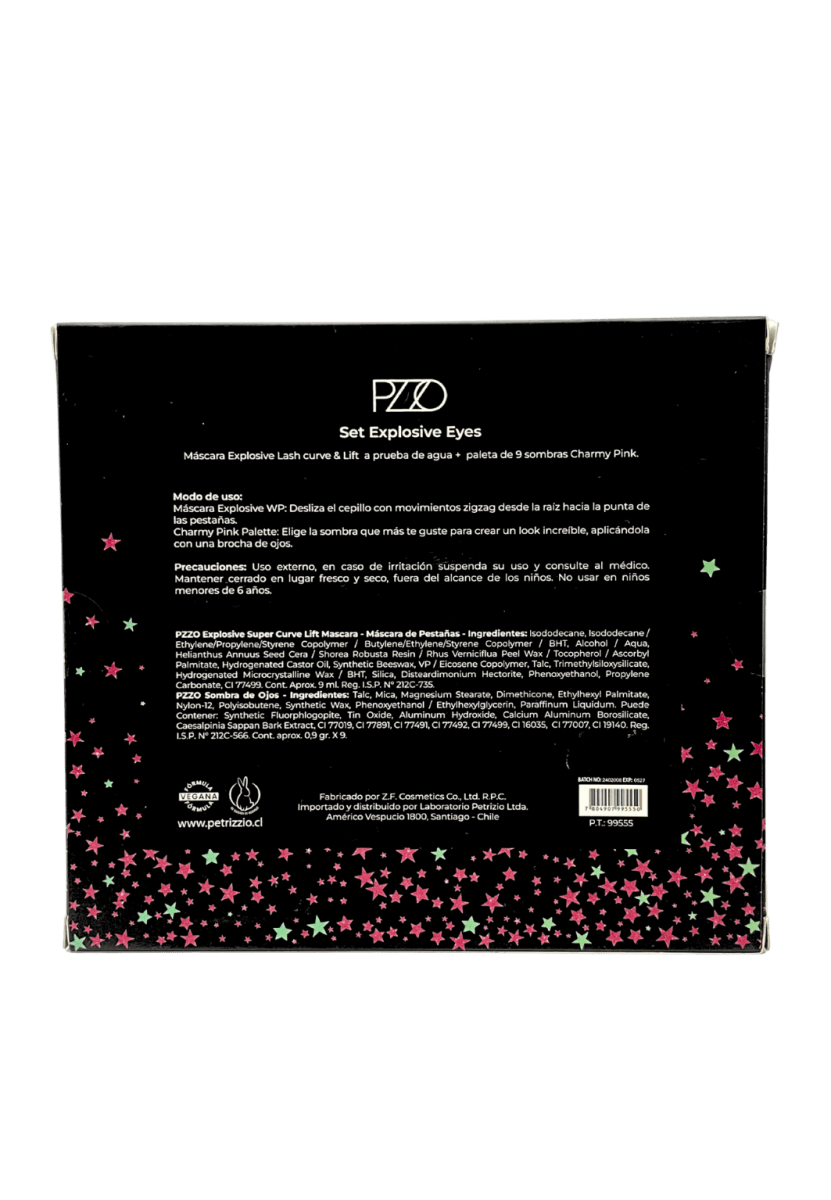 PETRIZZIO SET MAQUILLAJE EXPLOSIVE EYES CHARMY PINK3