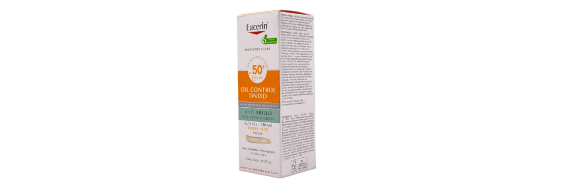 EUCERIN OIL CONTROL TINTED ANTI BRILLO TONO CLARO FPS50 50 ML4