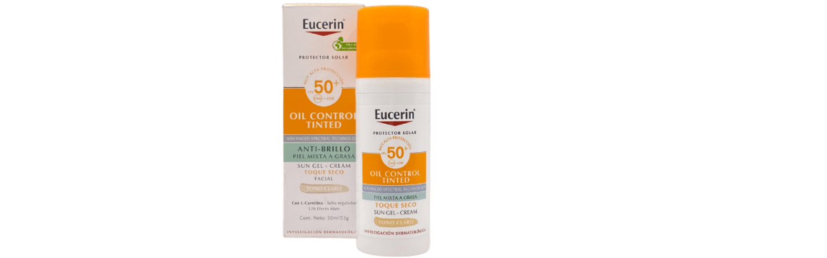 EUCERIN OIL CONTROL TINTED ANTI BRILLO TONO CLARO FPS50 50 ML2