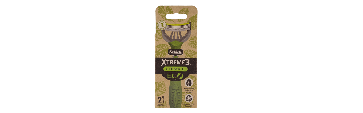 XTREME 3 ULTIMATE ECO MÁQUINA DE AFEITAR 3 HOJAS DESECHABLE X2 0