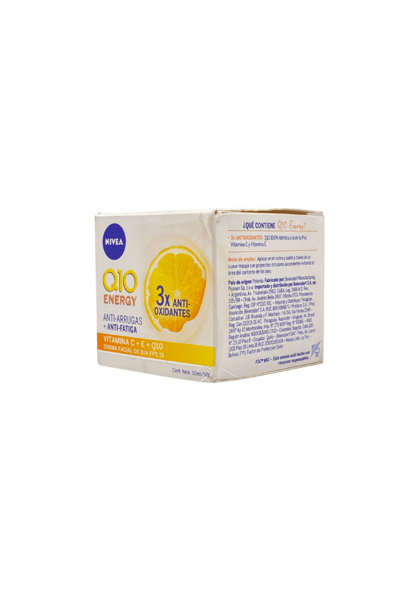 NIVEA Q10 ENERGIA CREMA DIA ILUMINADORA VIT C 50G3