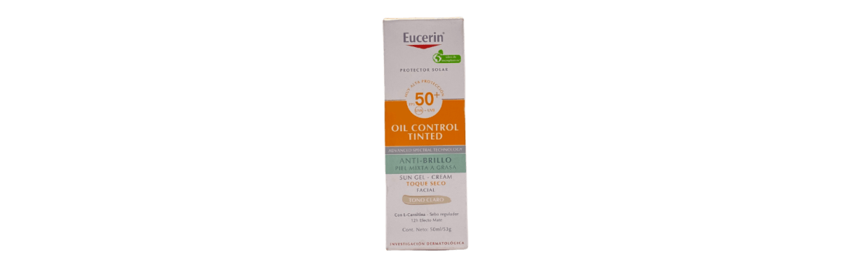 EUCERIN OIL CONTROL TINTED ANTI BRILLO TONO CLARO FPS50 50 ML3