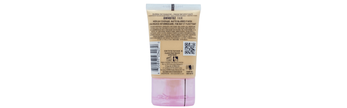 NYX BARE WITH ME BLUR TINT FOUNDATION FAIR 023