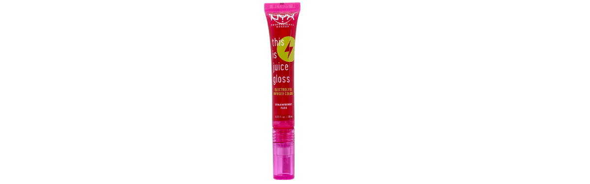NYX THIS IS JUICE GLOSS HYDRATING LP GLOSS STRAWBERRY FLEX 0