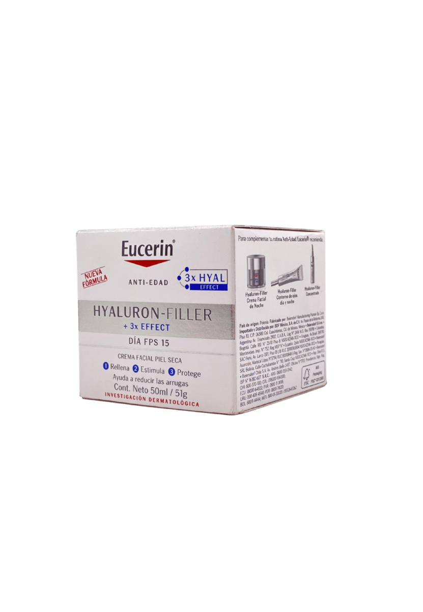 EUCERIN CREMA FACIAL ANTIARRUGAS HYALURON-FILLER DÍA PIEL SECA 50 ML3