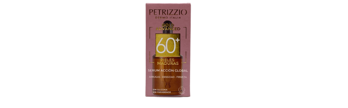 PETRIZZIO GOLD ADVANCED 60+ SERUM ACCIÓN GLOBAL 27 ml3